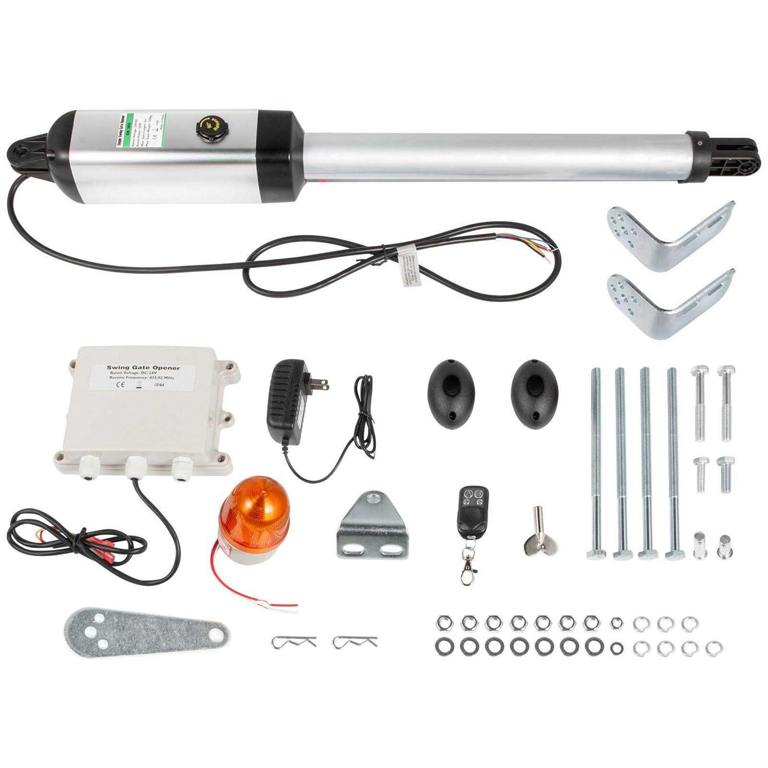 VEVOR Automatic Gate Opener Swing Gate Opener 551lbs & 16.4ft Length Door Remote LBKMJ550B1G365001V1 - Cheap Fitting