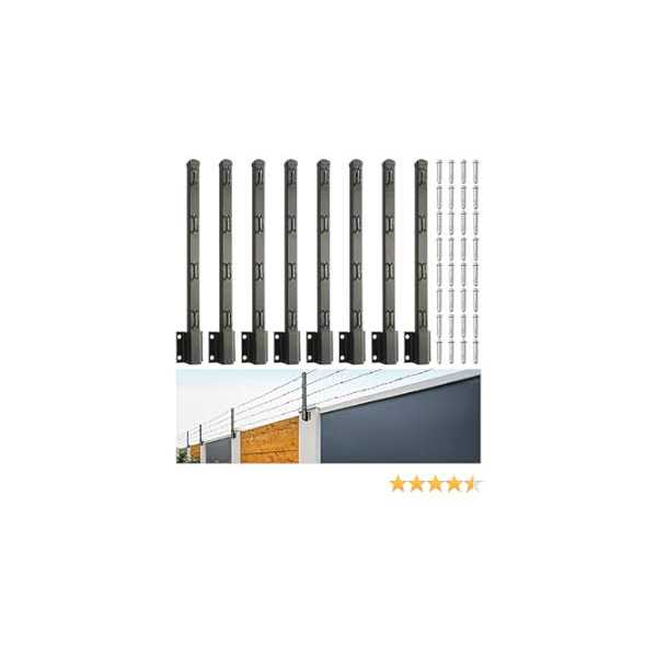 Epcee Fence Post Extender, 23.5 Fence Barbed Wire Extend Arm,for Outdoor Fences to Increase Height, Protect Privacy and Pets Jumping Off - Cheap Fitting