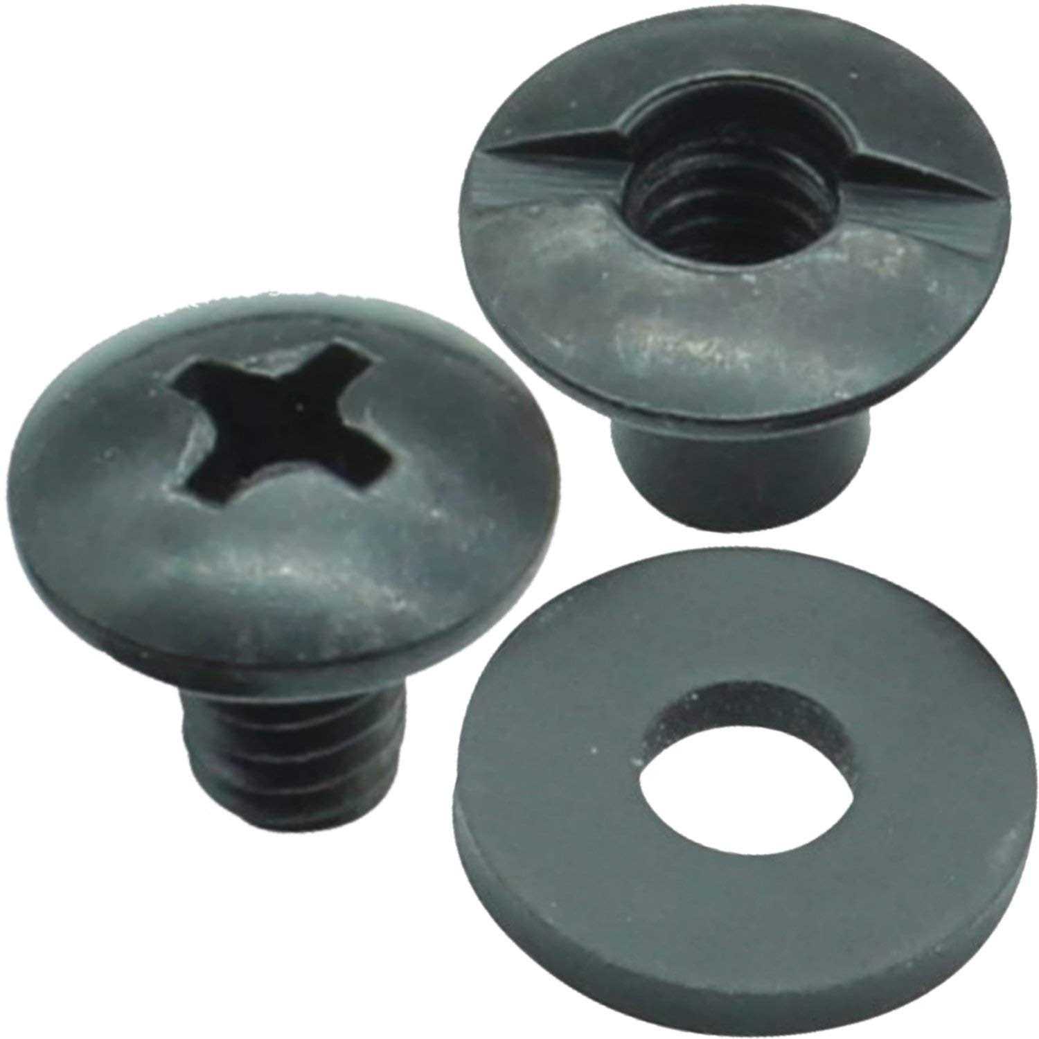 Black Chicago Screw Thru Hole Binding Post Kit 1/8 1/4 3/8 - Cheap Fitting