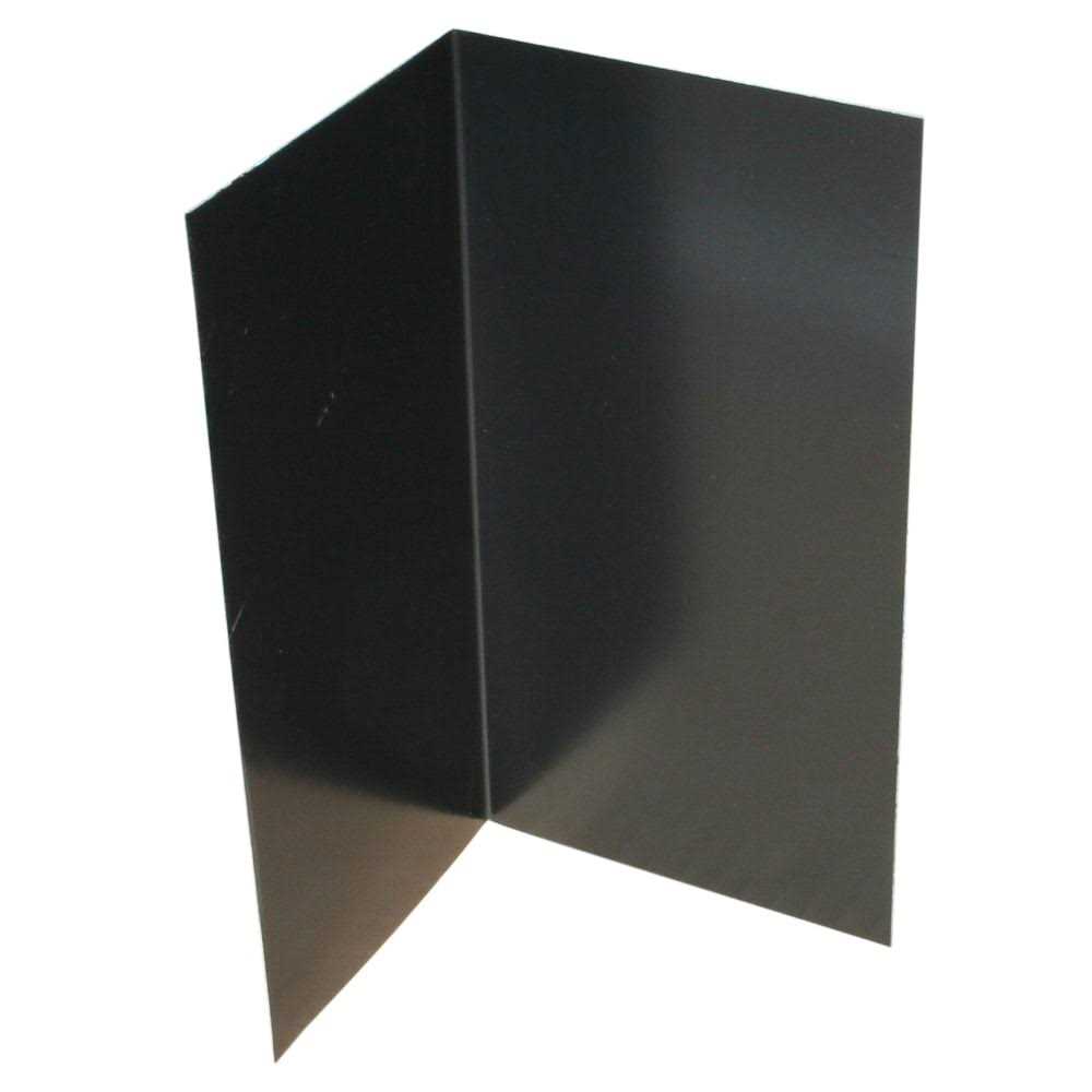 Union Corrugating 4-in x 4-in Black Aluminum Step Flashing - Cheap Fitting