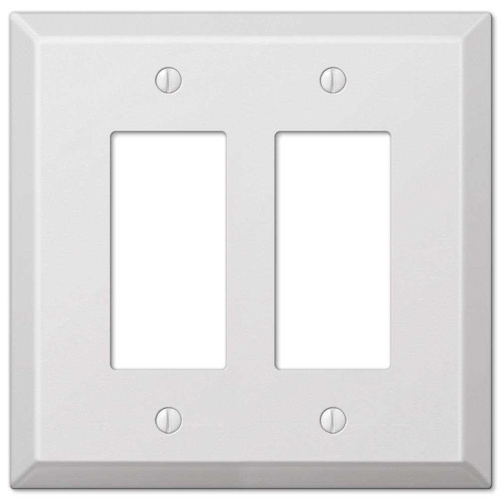 Amerelle 2 Rocker Wallplate Oversized Steel 463RRW - Cheap Fitting