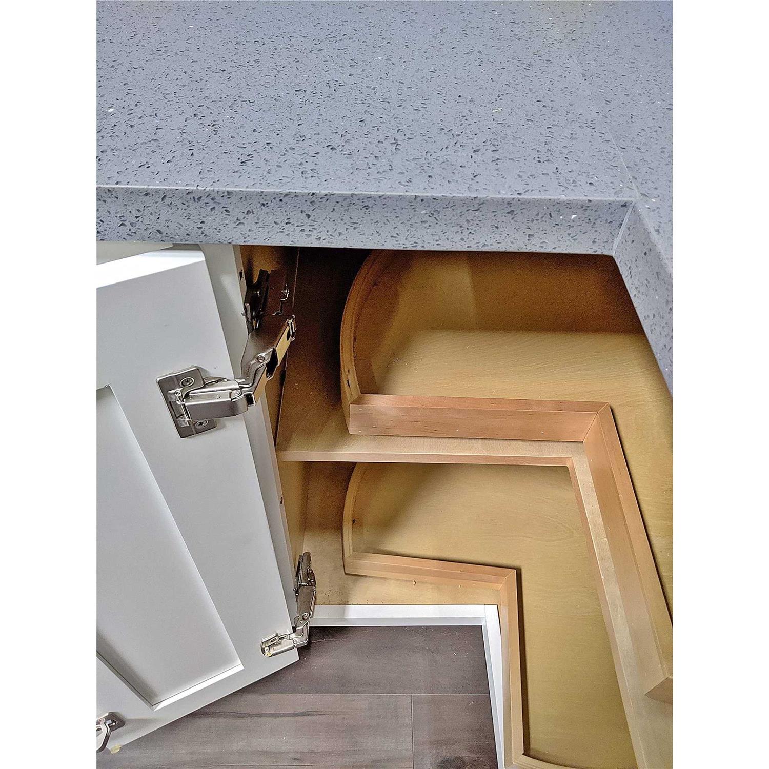 2 of Clip-on Soft-Close Hinge for Corner Lazy Susan Hinges Full Overlay Concealed for Corner Cabinet Lasy Susan Hinge	2 of Clip-on Soft-Close Hinge for Corner Lazy Susan Hinges Full Overlay Concealed for Corner Cabinet Lasy Susan Hinge - Cheap Fitting