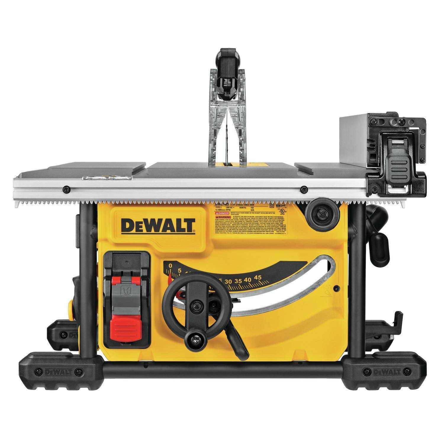 DEWALT 8-1/4 in. Compact Jobsite Table Saw - Cheap Fitting