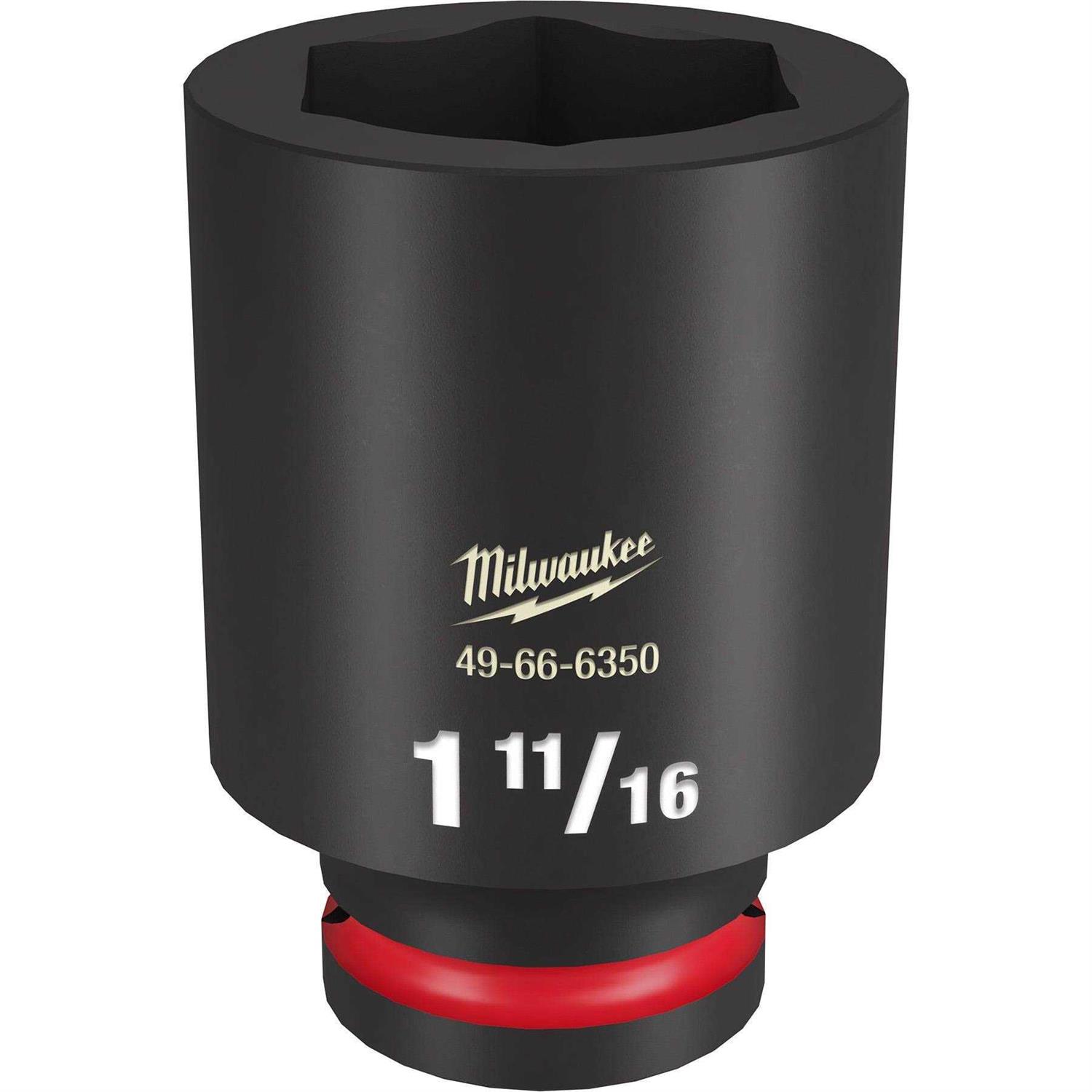 Milwaukee SHOCKWAVE Impact Duty 49-66 6 Point Deep Socket - Cheap Fitting