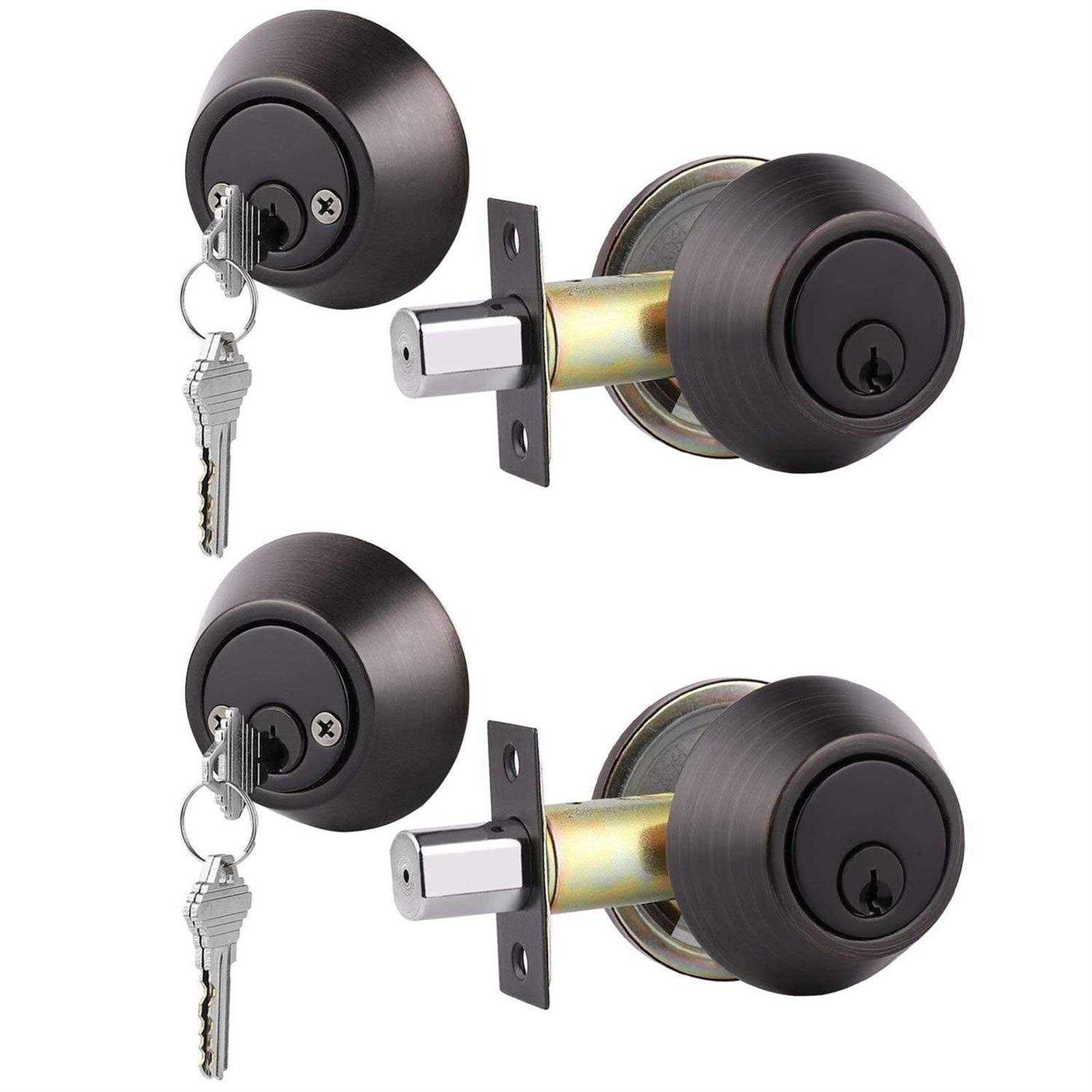 gobrico Keyed Alike Double cylinder Deadbolts Door Same Key - Cheap Fitting