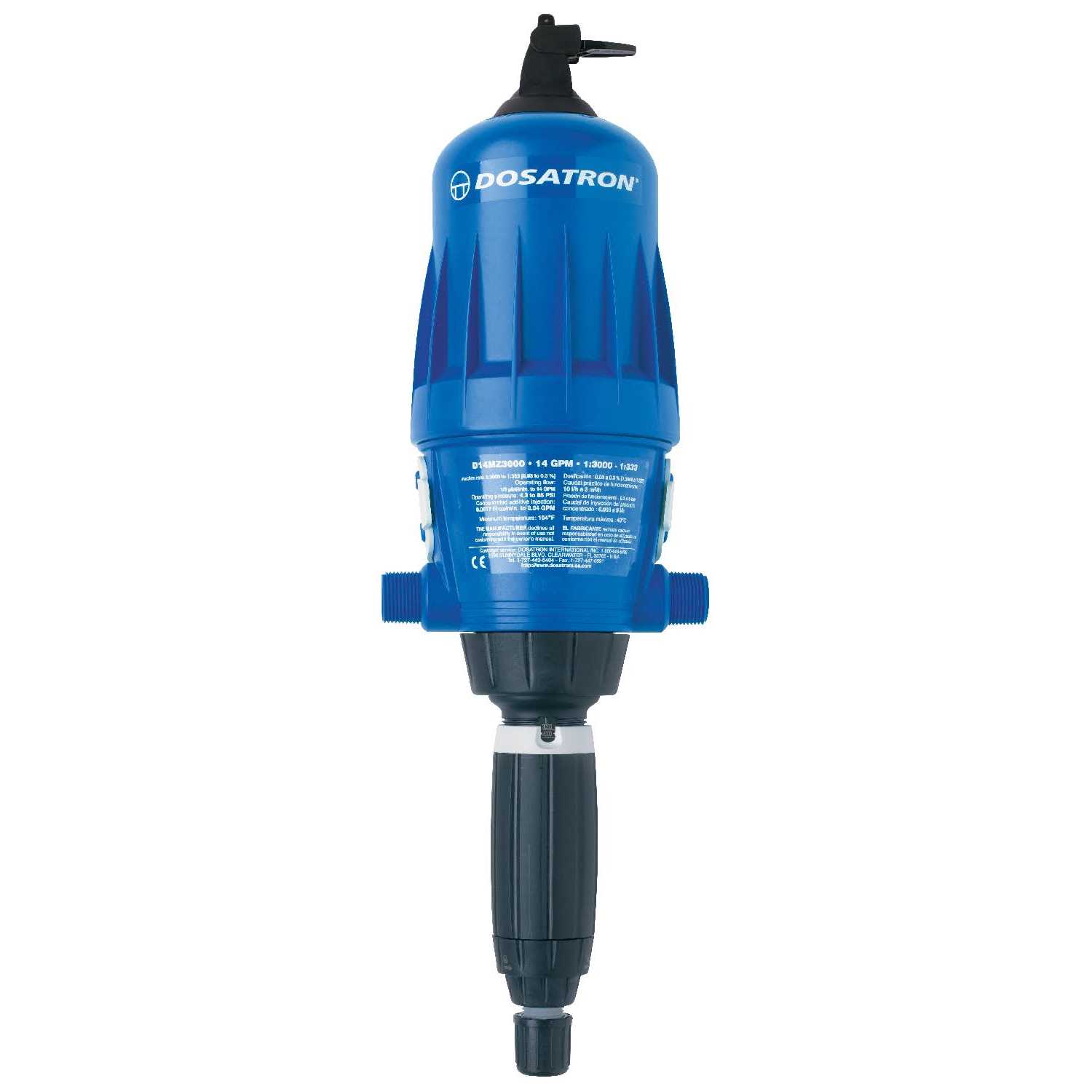 Dosatron Water Powered Doser 14 GPM 1:3000 to 1:333 - Cheap Fitting