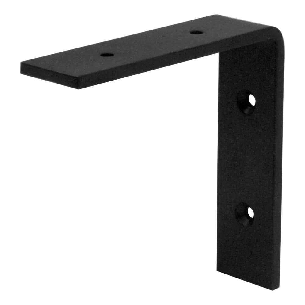 Crates & Pallet 6 in. Black L Steel Shelf Bracket - Cheap Fitting