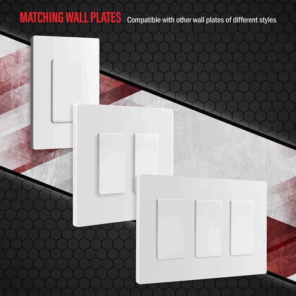 Enerlites Decorator Wall Plate 1 Gang Blank Rocker Outlet Adapter Insert - Cheap Fitting