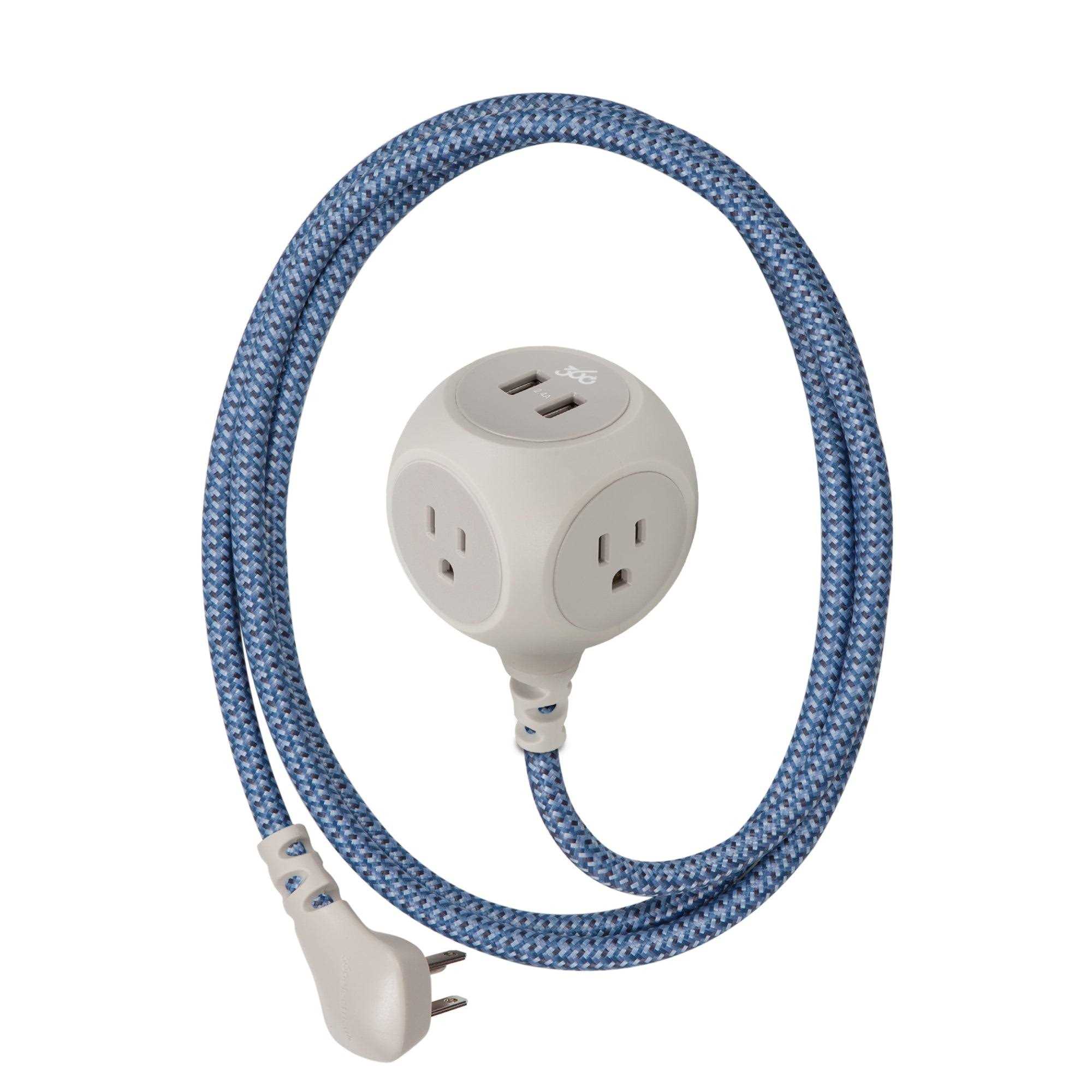 360 Electrical Habitat Extension Cord USB - Cheap Fitting