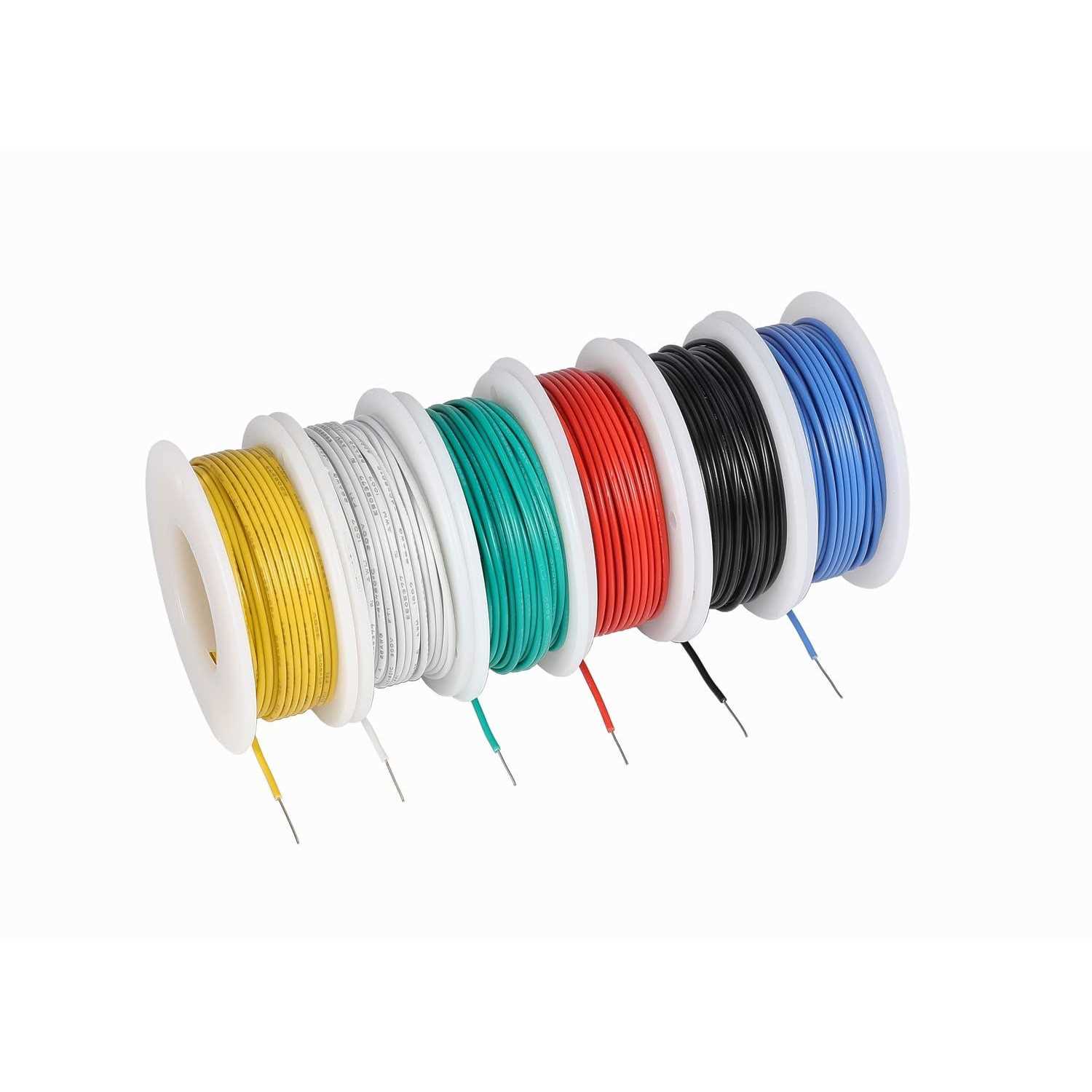 TUOFENG awg Solid Wire-Solid Wire Kit-6 Different colored spools Gauge Jumper Wire - Cheap Fitting
