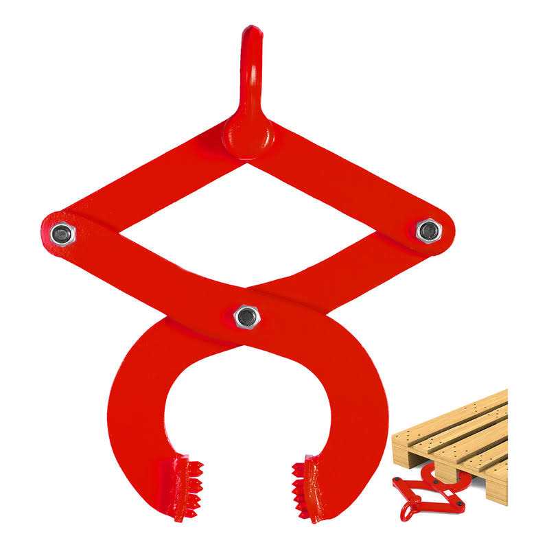 VEVOR 1T Pallet Puller 2205 lbs. Capacity Steel Single Scissor Pallet Puller Clamp 4.3 in. Jaw Opening Pallet Grabber - Cheap Fitting