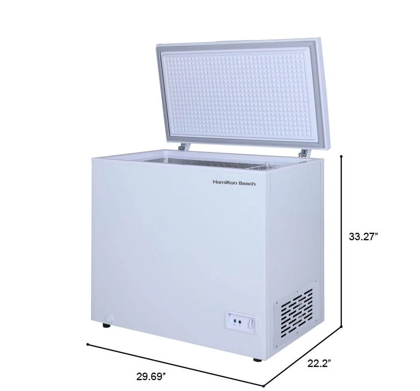 Hamilton Beach 5.0 Cu. Ft. Chest Freezer, White, HBFRF510 - Cheap Fitting