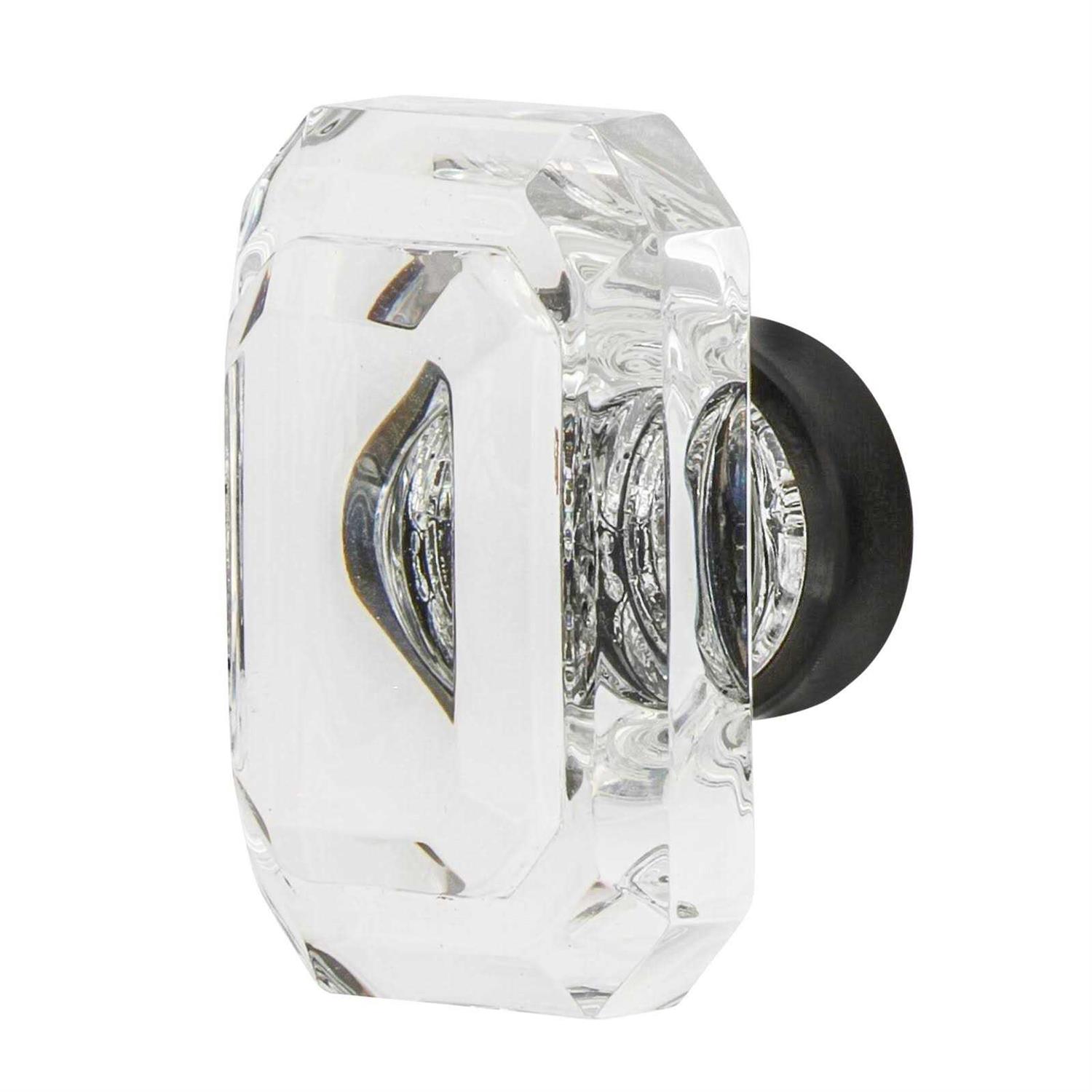 Nostalgic Warehouse Baguette Cut Crystal 1 Cabinet Knob - Cheap Fitting