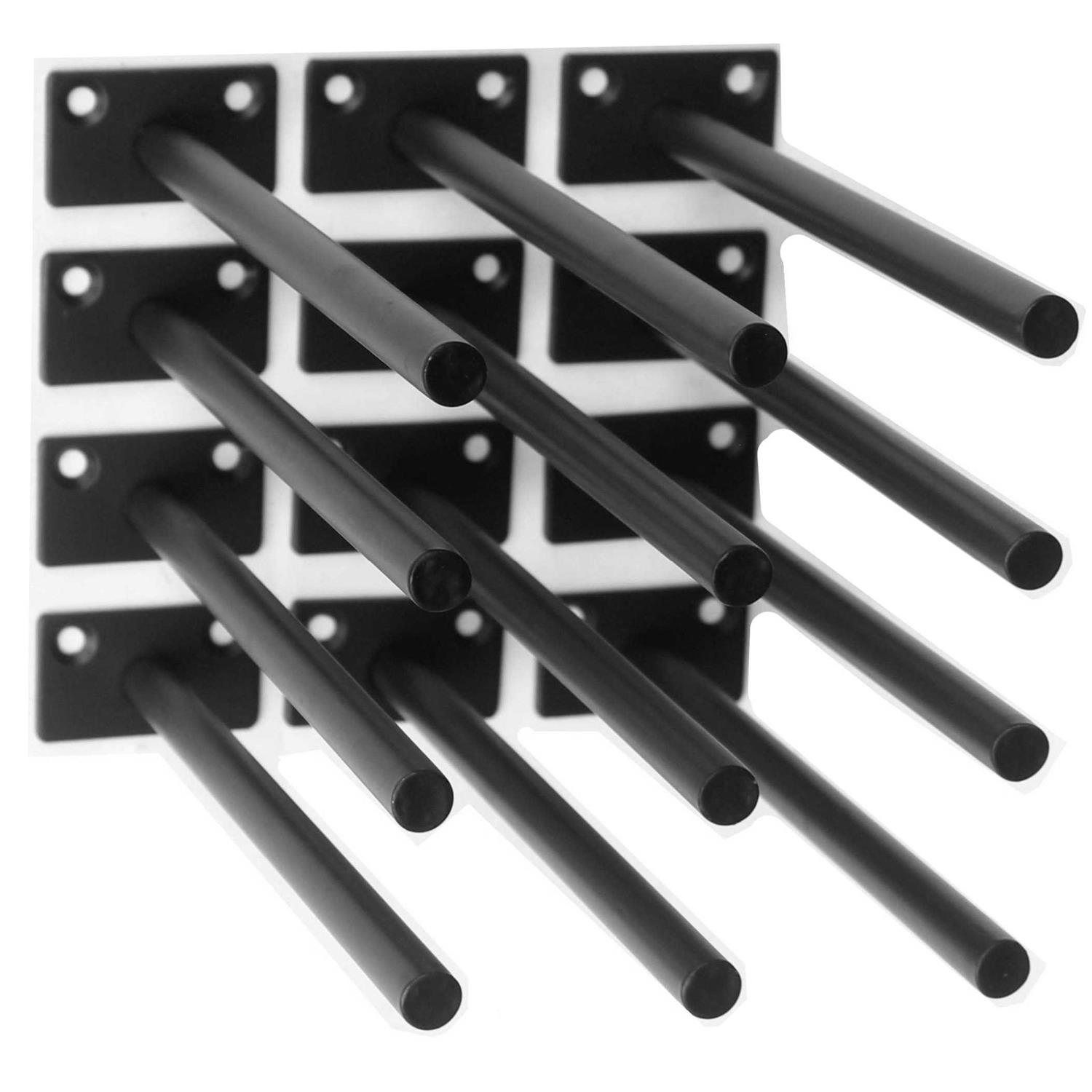 MHMYDZ Black Solid Steel Floating Shelf Bracket Blind Shelf Supports - Cheap Fitting