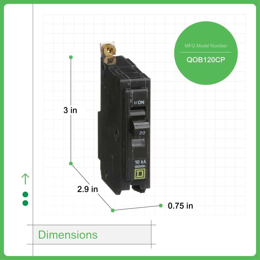 Square D QOB120 Circuit Breaker - Cheap Fitting