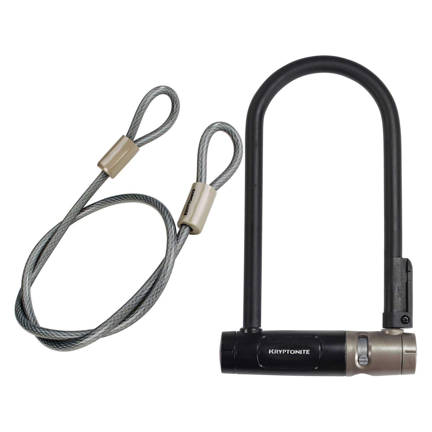 Kryptonite U-Lock Bicycle Lock & Cable - Cheap Fitting