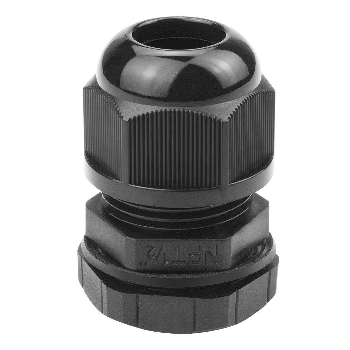 XHF 50 Pcs IP68 Strain Relief Nylon Cord Grip Waterproof NPT Cable Glands Adjustable UL Listed and RoHS Compliant - Cheap Fitting