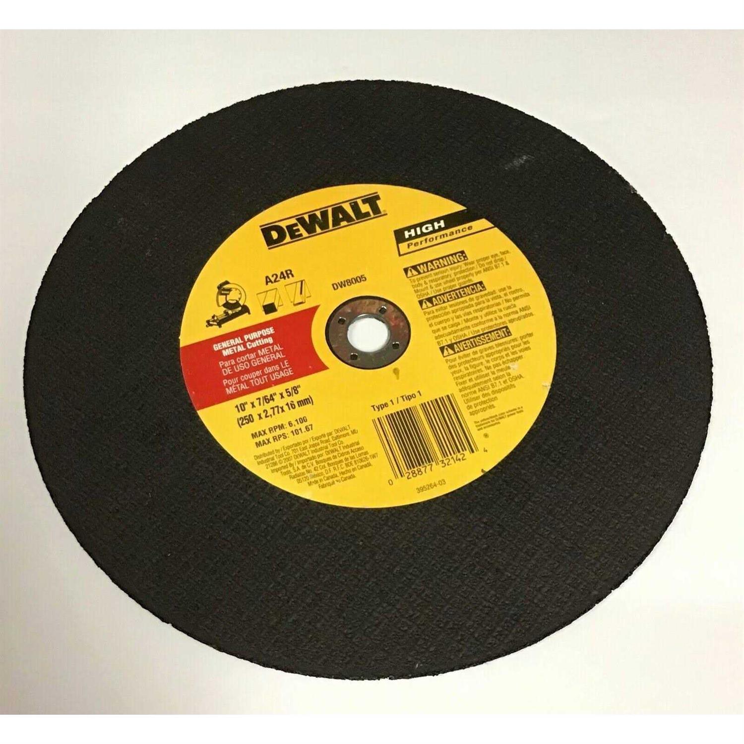 Dewalt DW8005 General Purpose Chop Saw Wheel - Cheap Fitting