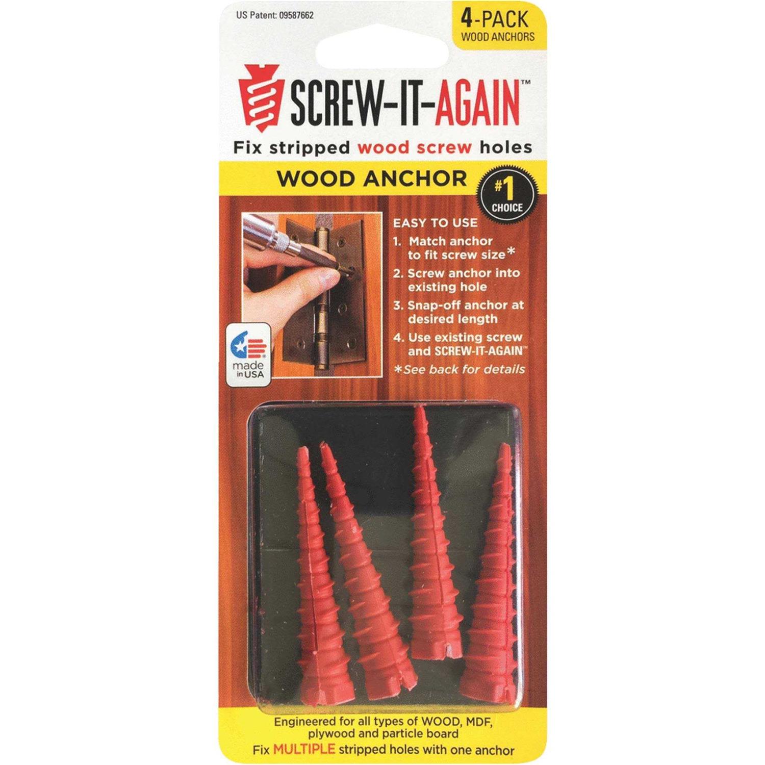 Screw-It-Again Wood Anchor - Cheap Fitting