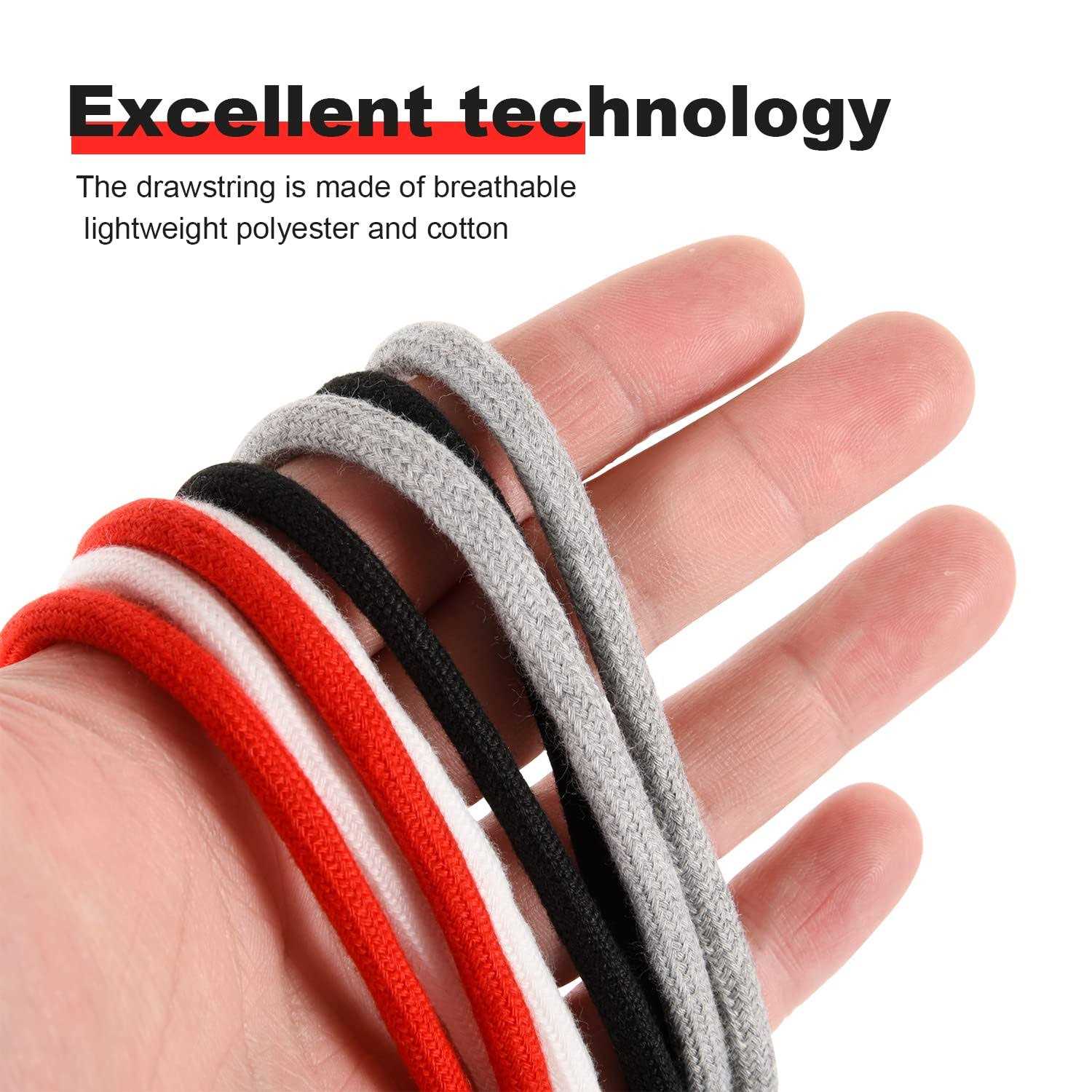 Drawstring Cord Replacement Cording with Easy Threaders+Cord Locks End Spring Toggle and 10 Yard Elastic Bungee Cords Stretch String for Sweatpants - Cheap Fitting