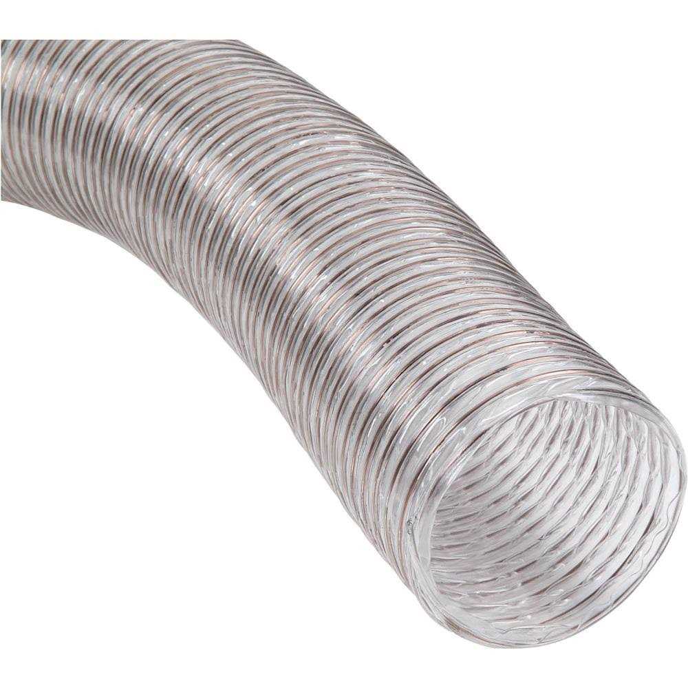 Grizzly H7465 8 x 10′ Heavy-Duty Wire Reinforced Hose - Cheap Fitting