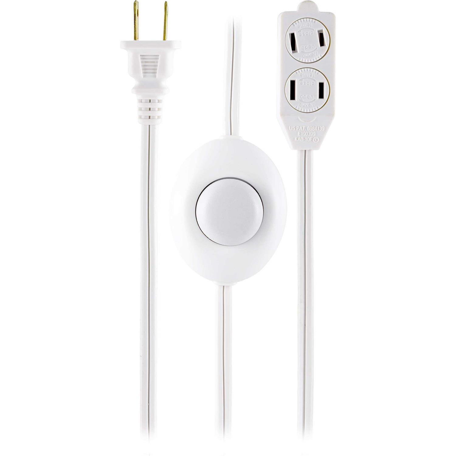 GE 3-Outlet Polarized Extension Cord with Switch - Cheap Fitting