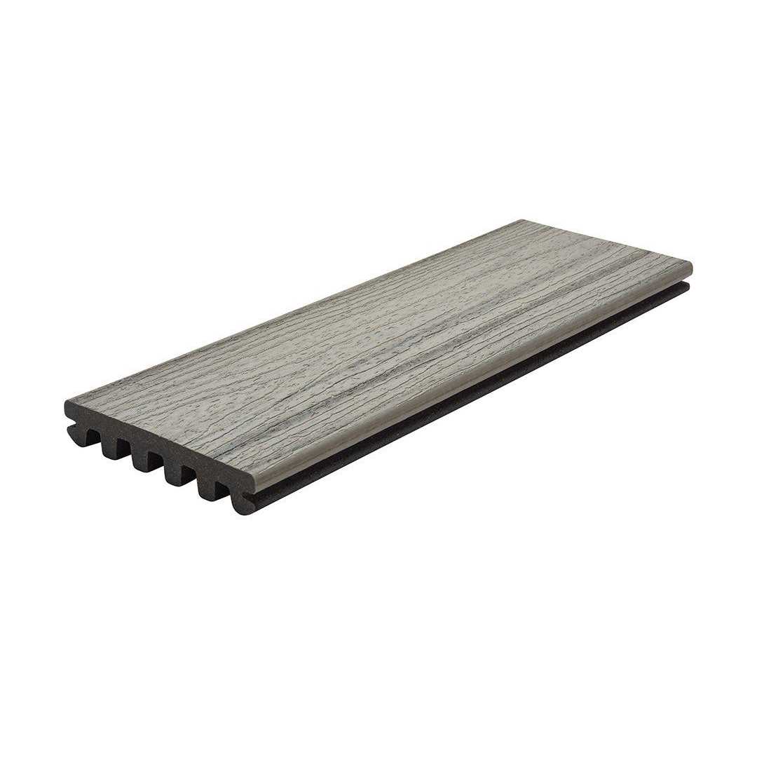 Trex Enhance Naturals 1 in. x 6 in. x 16 ft. Foggy Wharf Grooved Edge Grey Composite Deck Board - Cheap Fitting