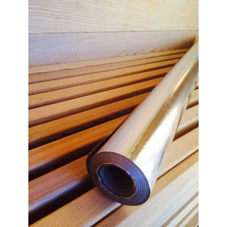SP C Single Sided Foil Vapor Barrier 3.28′ x 82.02′ Covers up to a 6′ x 8′ Sauna - Cheap Fitting