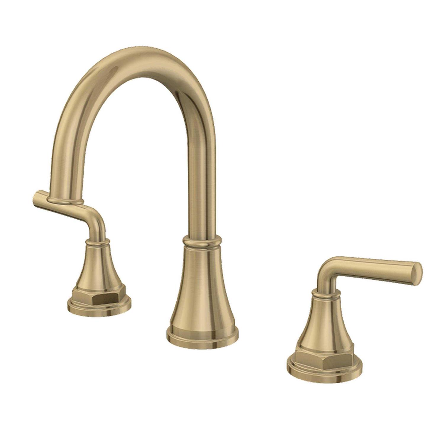 Studio Design Collection Tano 8 inch Widespread Brushed Gold Faucet - Cheap Fitting