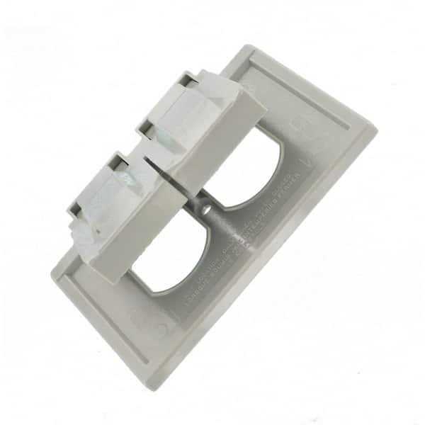Leviton 4976-GY 1 Gang Weatherproof Duplex Receptacle Cover - Cheap Fitting