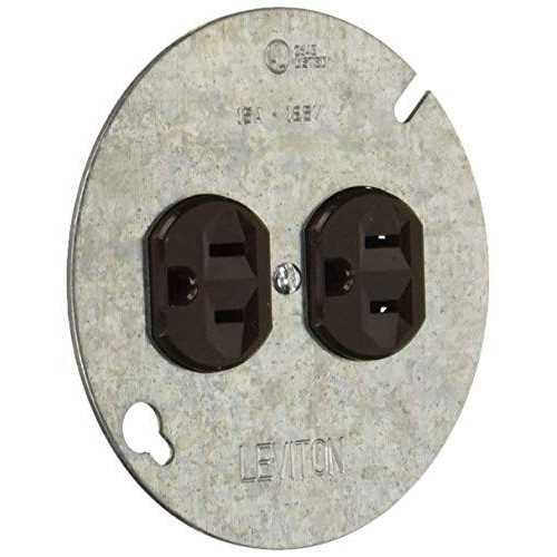 Leviton 5042 15 Amp Duplex Receptacle On 4 Cover - Cheap Fitting
