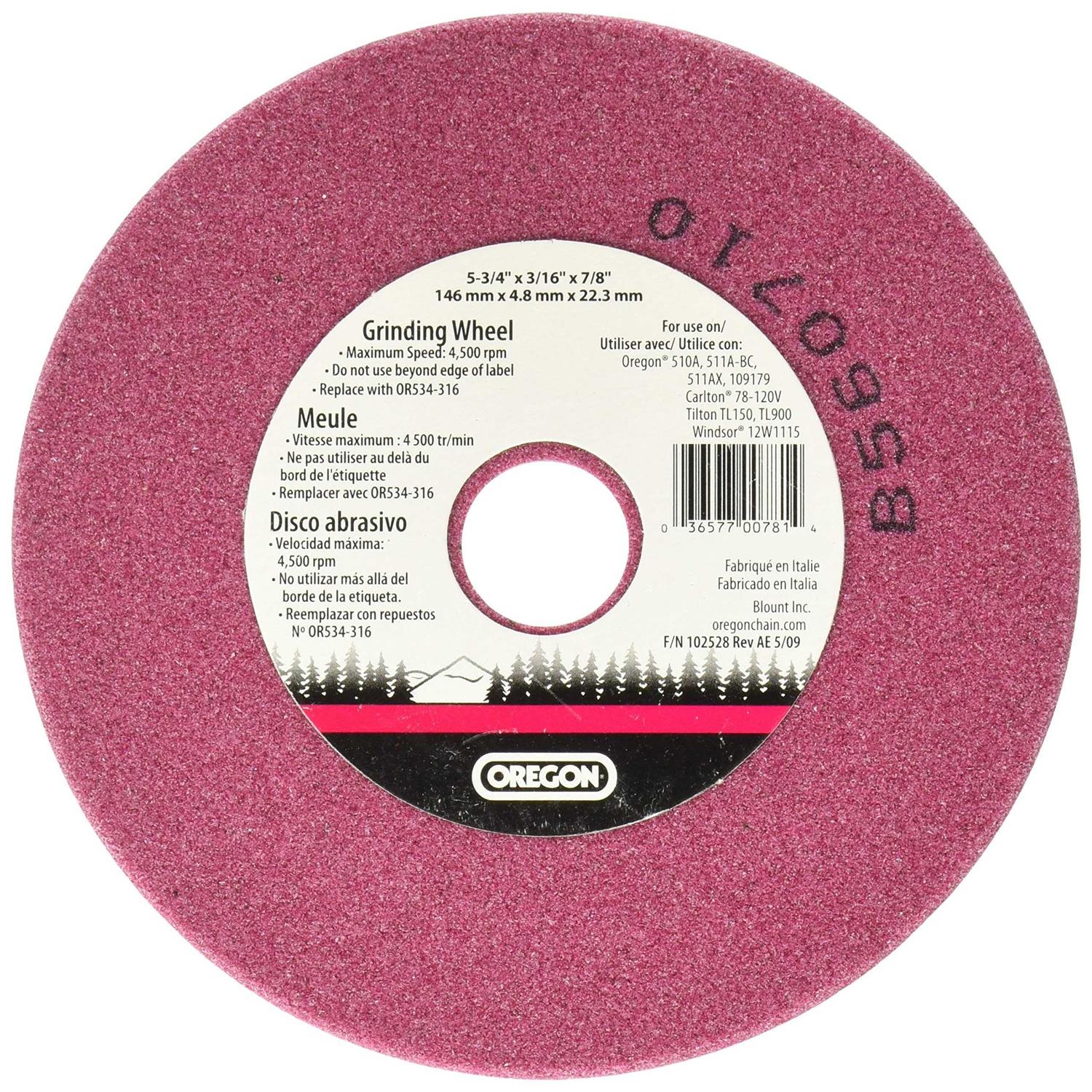 Oregon OR534-316A Grinding Wheel - Cheap Fitting
