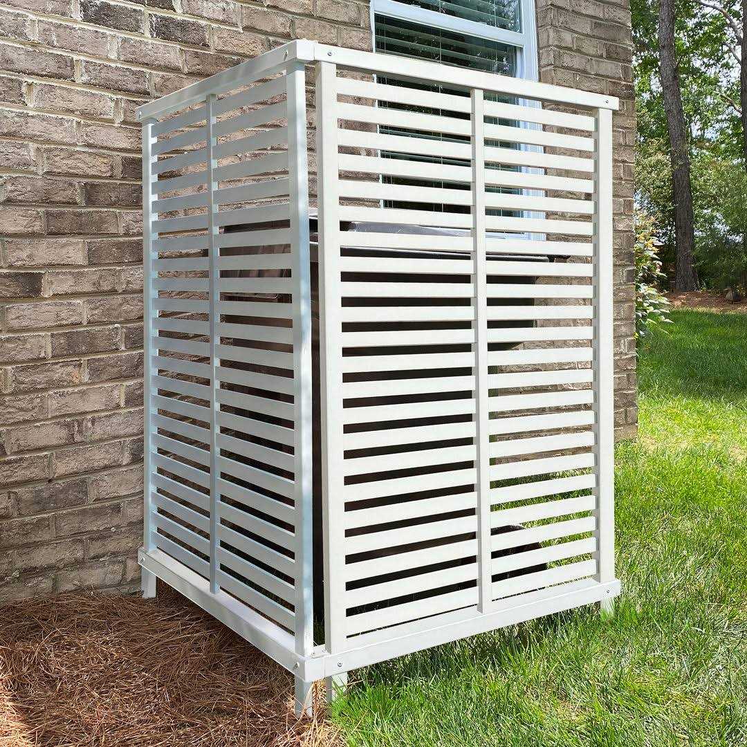 4.5 ft. H x 3 ft. W Alpine No-Dig White Vinyl Privacy Screen Kit Enclo - Cheap Fitting