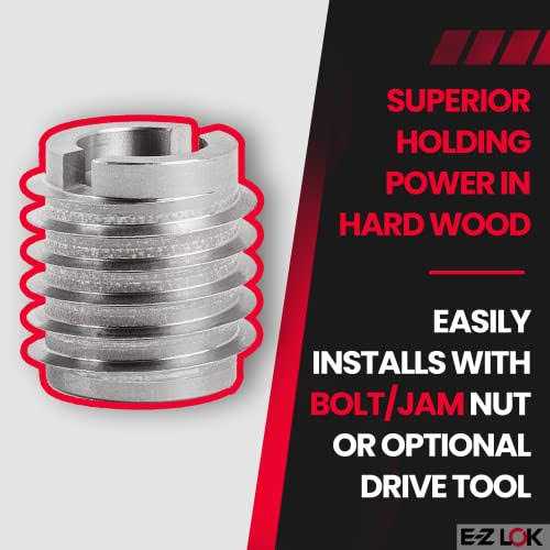 E-Z LOK Knife Threaded Insert for Hard-Wood - Cheap Fitting