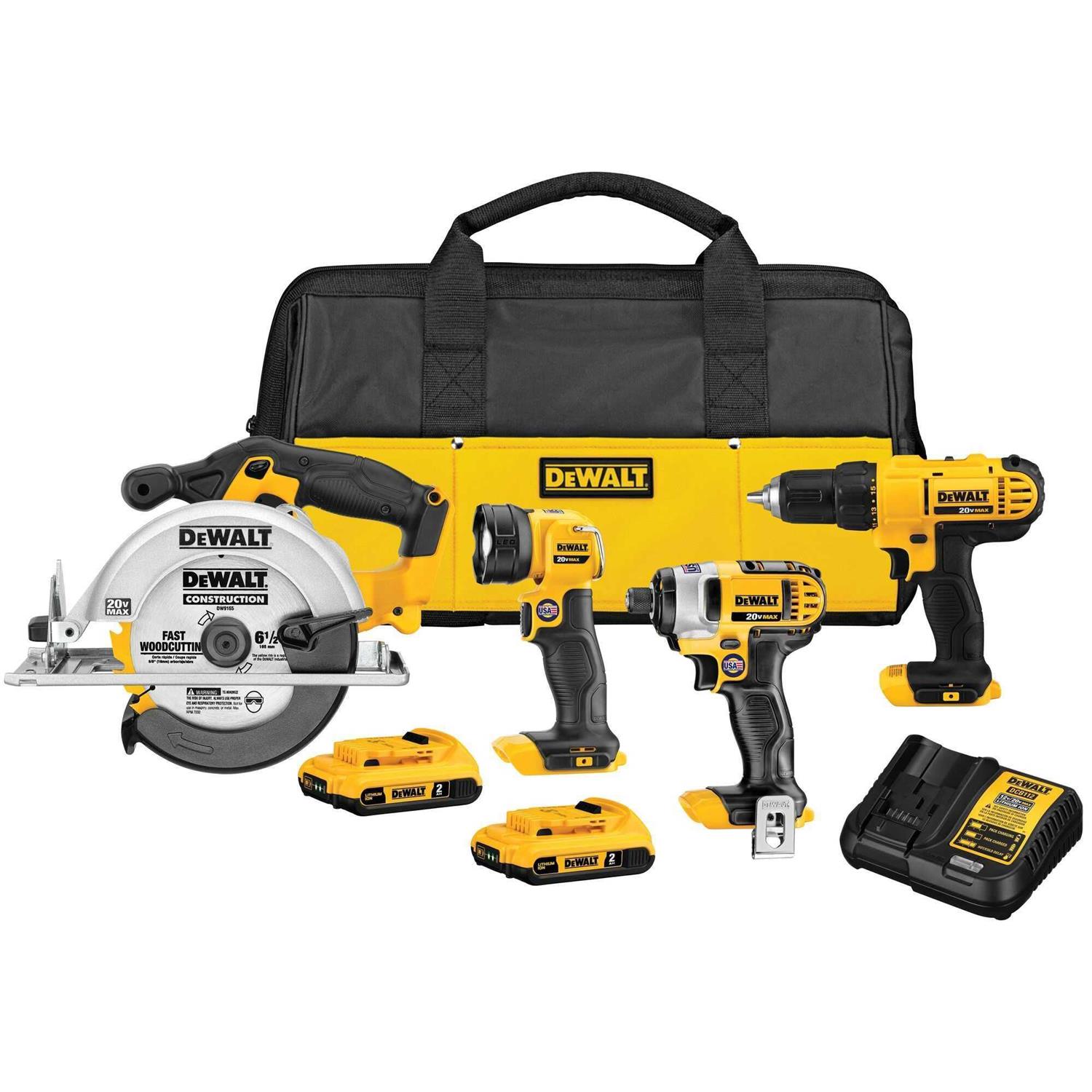 Dewalt DCK466D2 20V MAX Cordless 4-Tool Combo Kit - Cheap Fitting