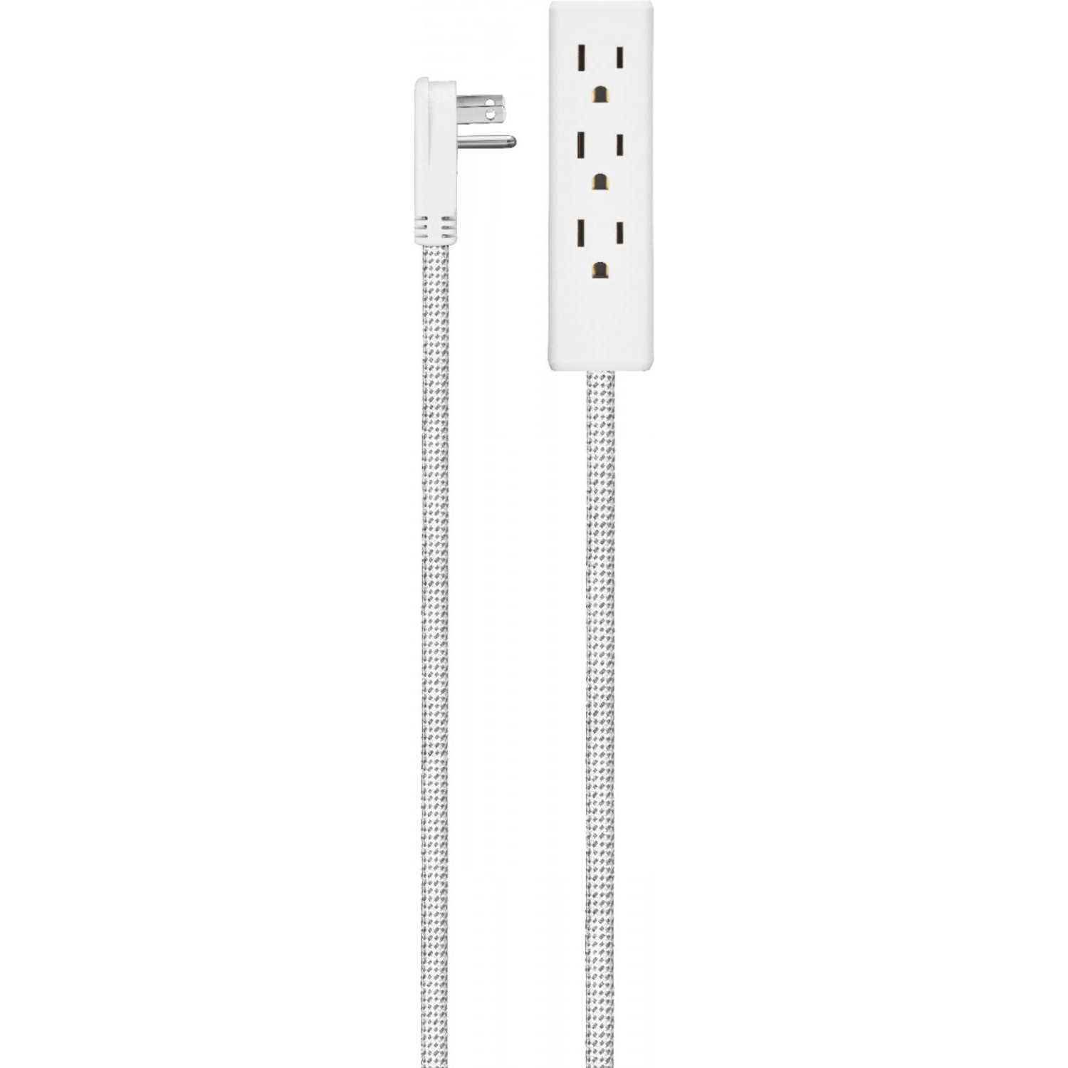 Insignia 12′ White 3-Outlet Extension Cable - Cheap Fitting