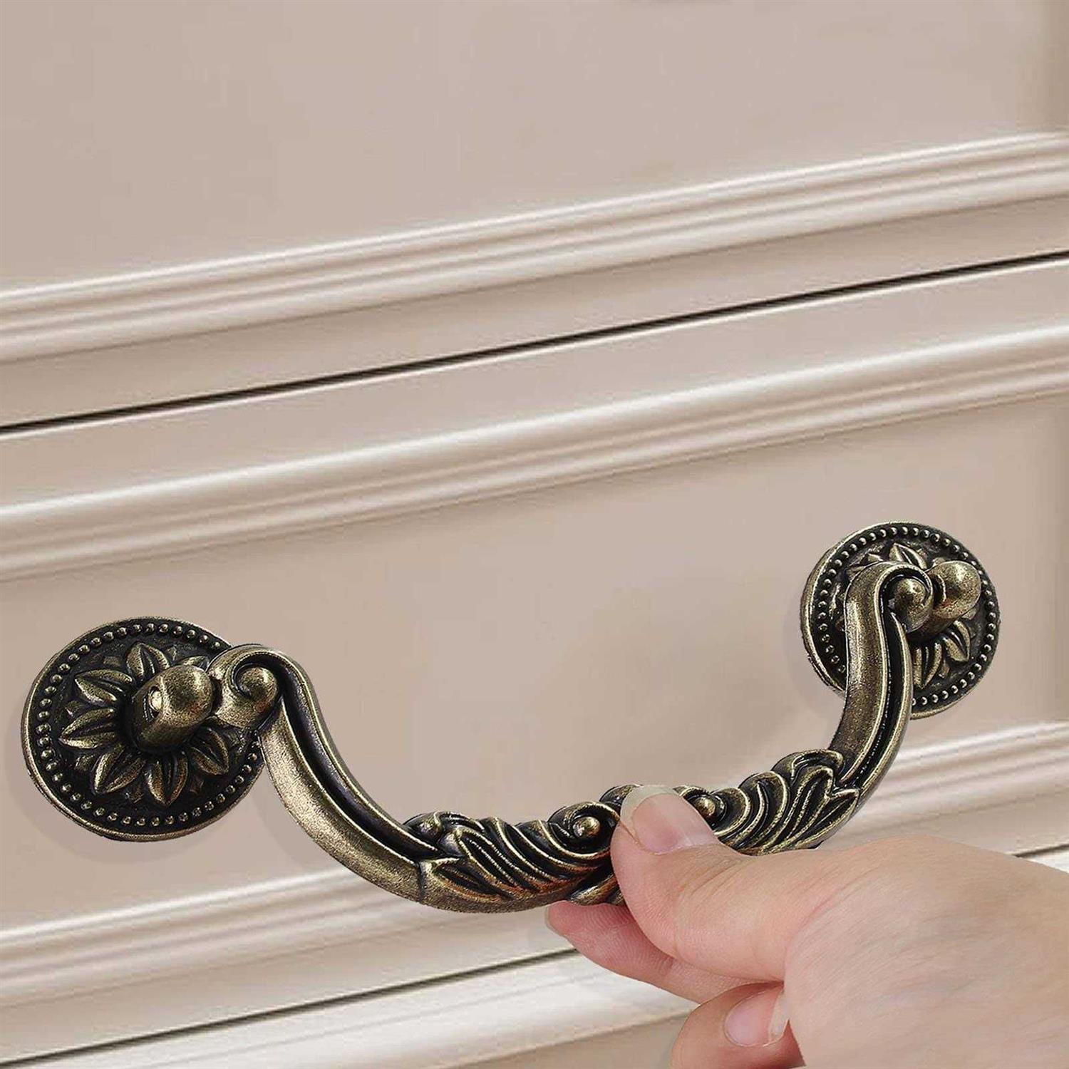 jersvimc 10 piece drop drawer handles 5 Inch hole centers - Cheap Fitting