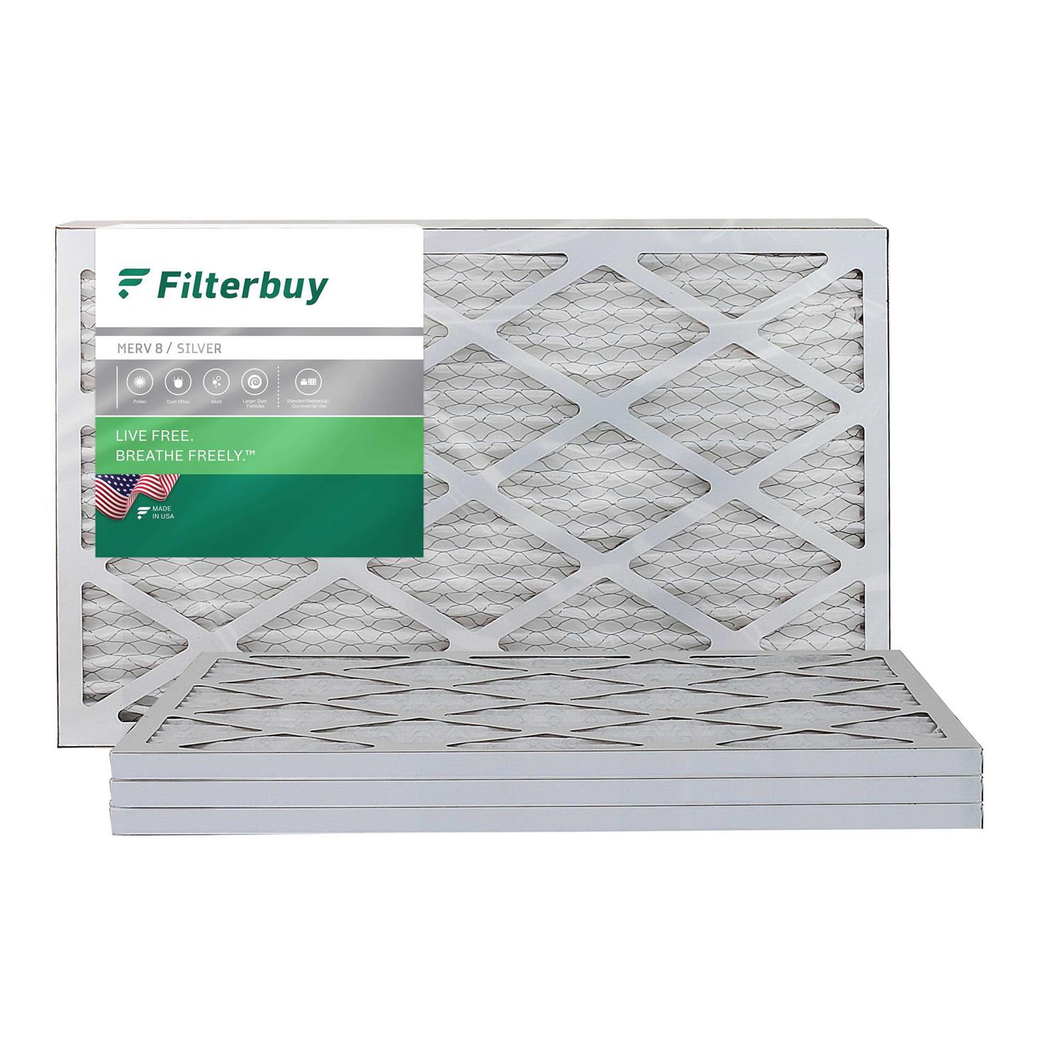 Filterbuy 16x25x1 Air Filter MERV 8 - Cheap Fitting