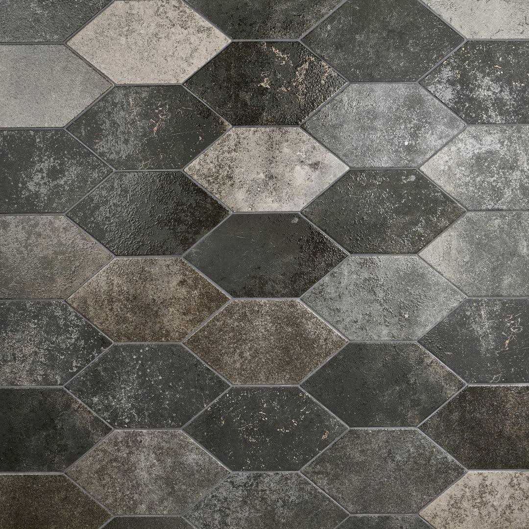 Ivy Hill Tile Merci Hex Magma 6.69 in. x 12.99 in. Matte Porcelain Floor and Wall Tile - Cheap Fitting
