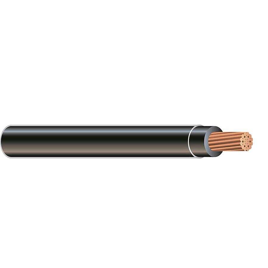 Southwire SIMpull 500-ft 2-AWG Stranded Black Copper THHN Wire 20502145 - Cheap Fitting
