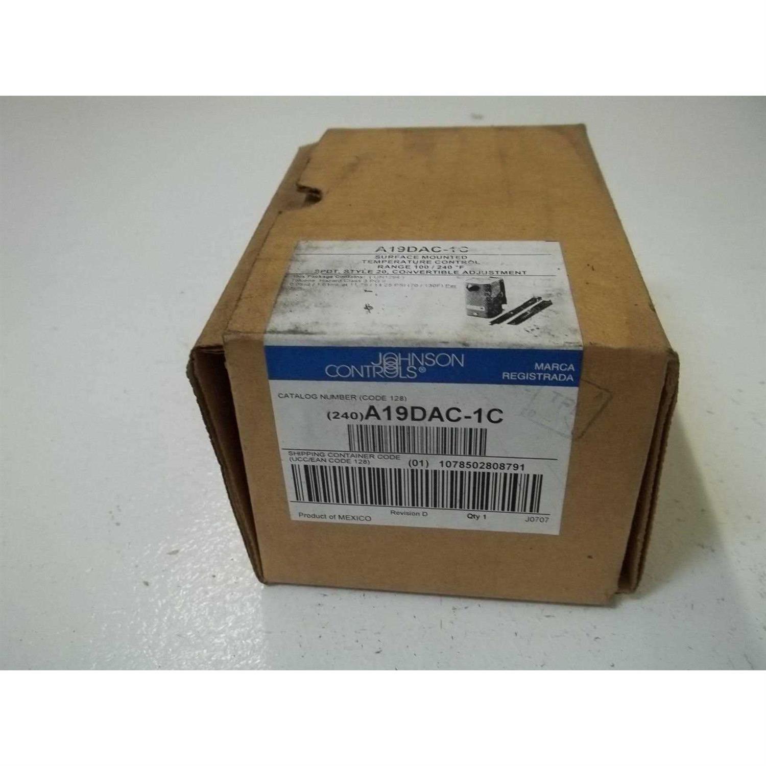 Johnson Controls A19DAC-1C Temperature Control - Cheap Fitting