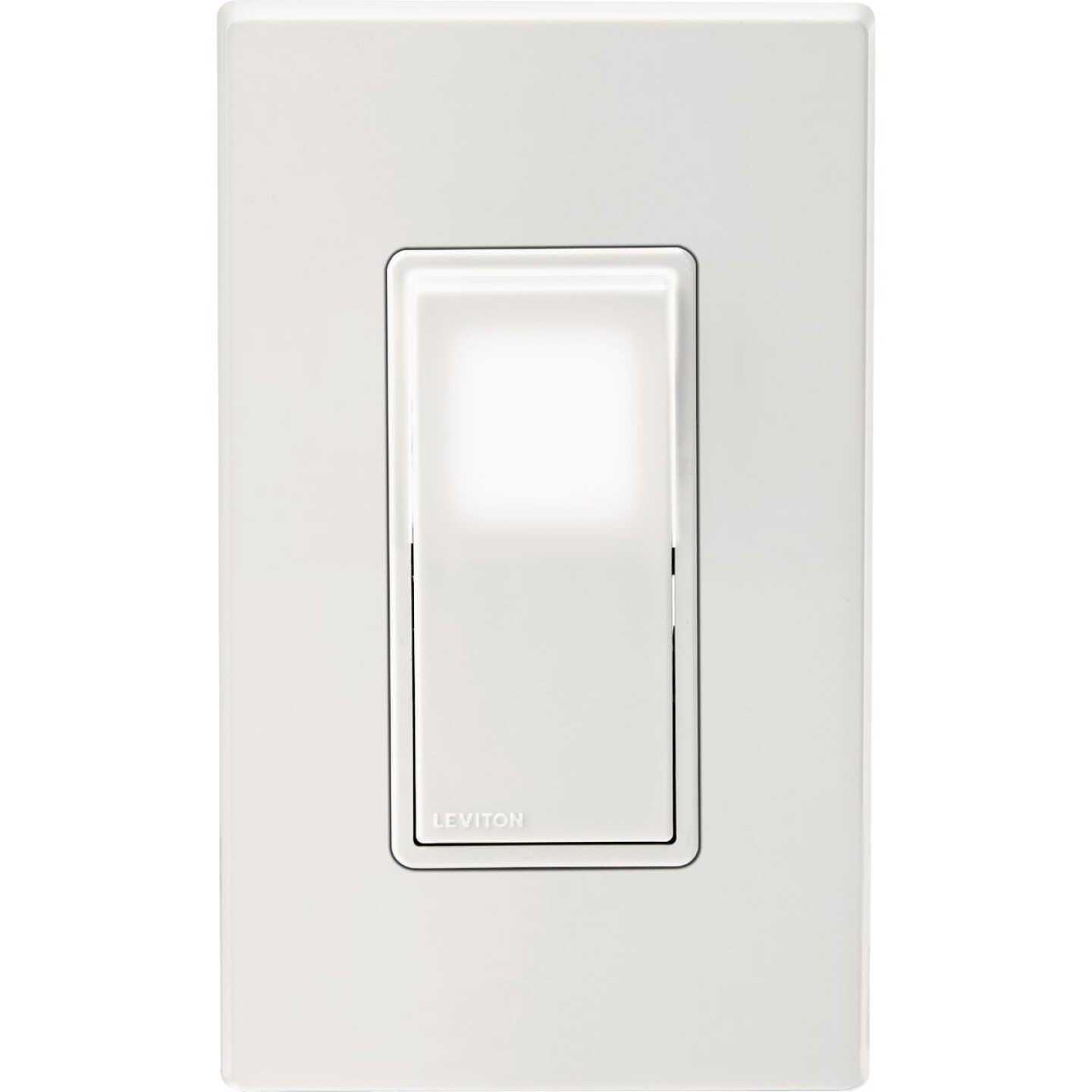 Leviton Decora 15 amps Three Pole 3-Way Illuminated Rocker Switch White 1 pk - Cheap Fitting