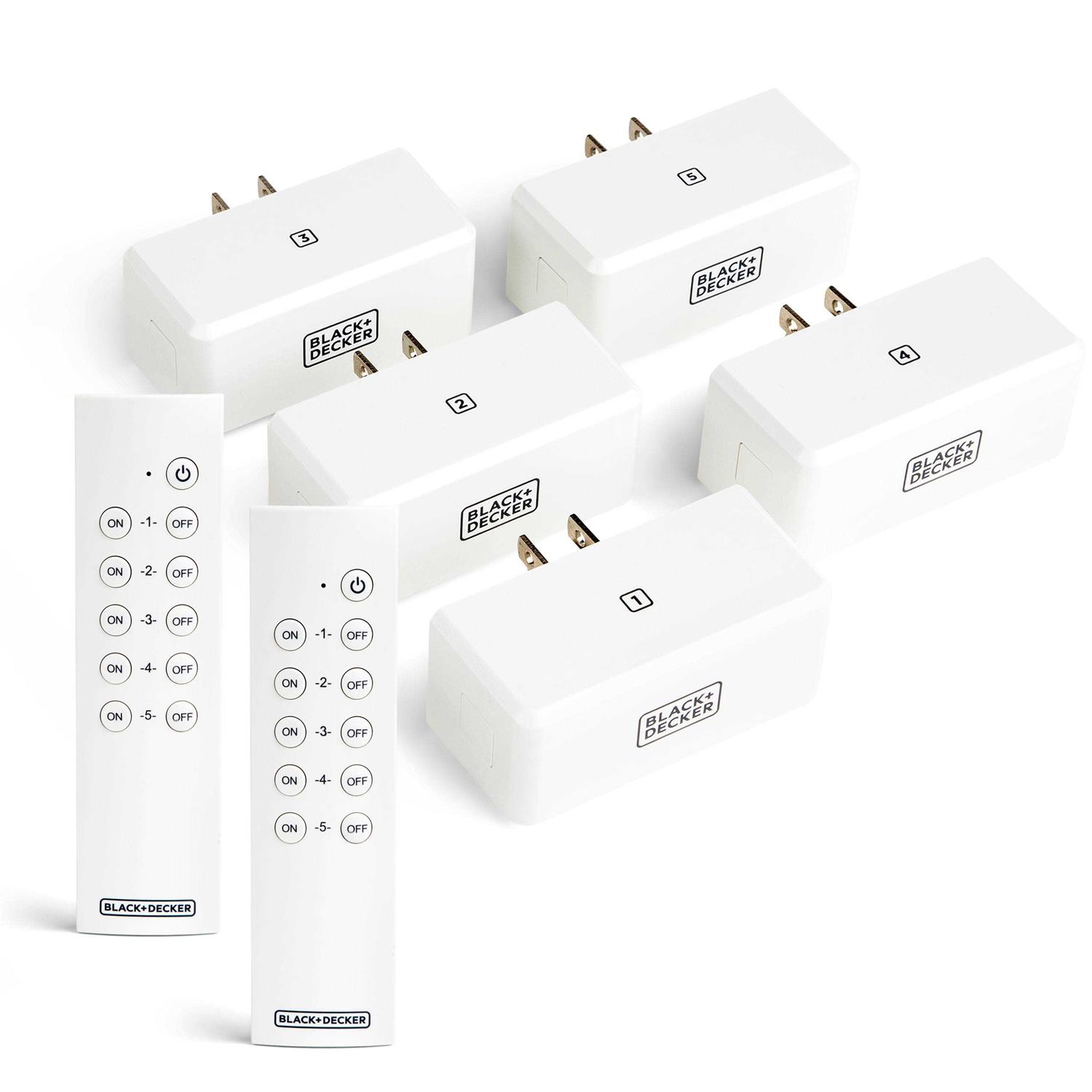 Black+decker Wireless Remote-Control Outlet Pack of 5 Outlets - Cheap Fitting