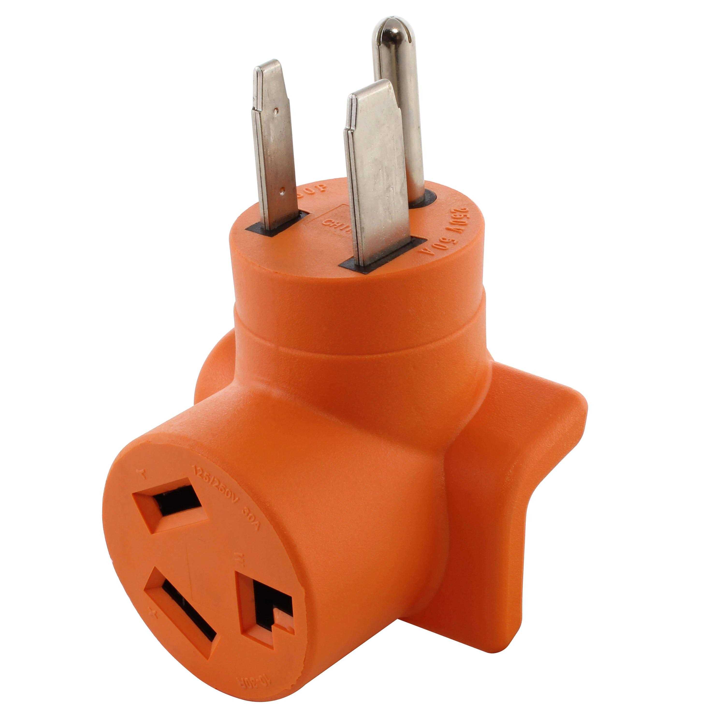 AC WORKS Welder 6-50P Plug to 10-30R 3-Prong 30 Amp 3-Prong Dryer Adapter AD6501030 - Cheap Fitting