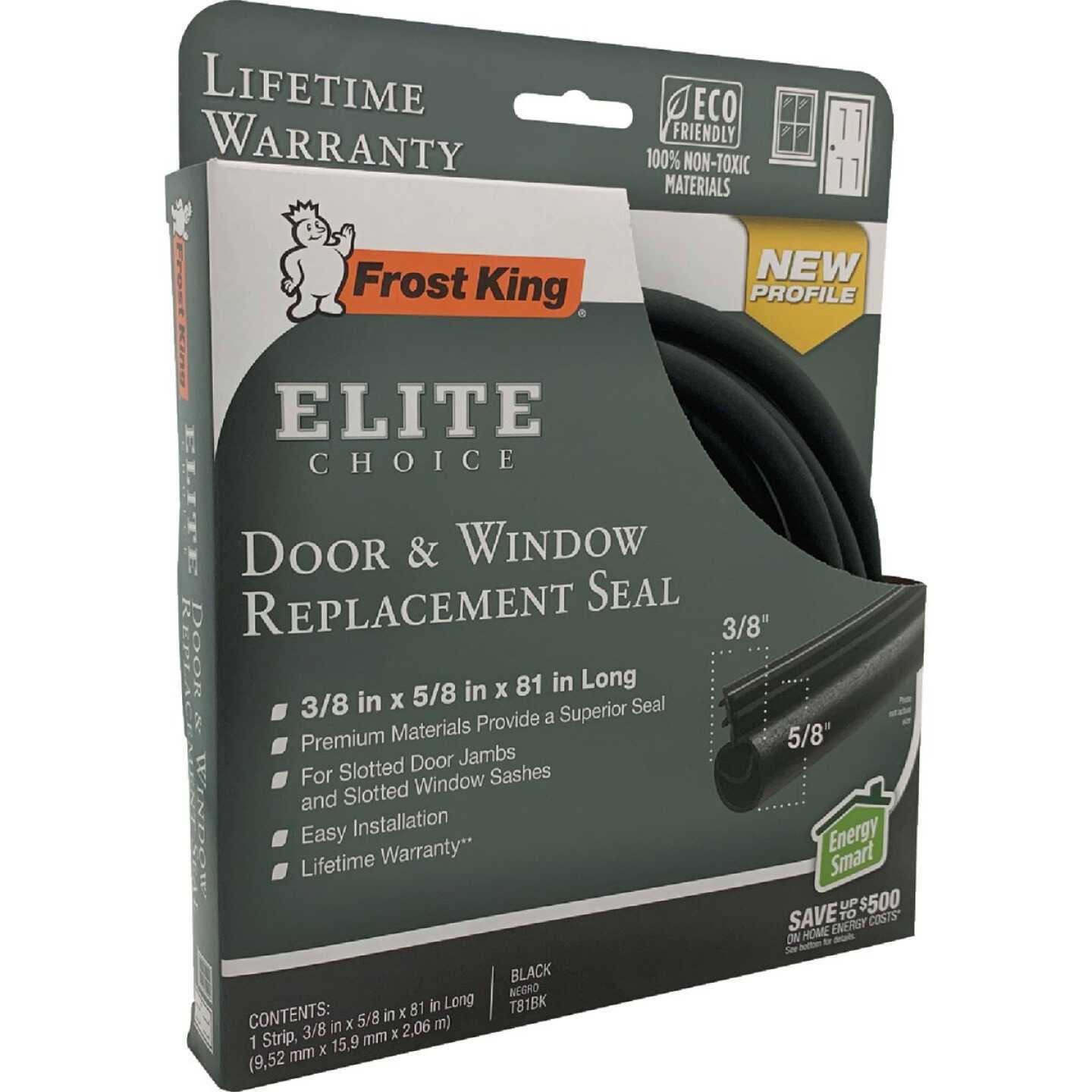 Frost King Door & Window Replacement Seal Black T81BK - Cheap Fitting