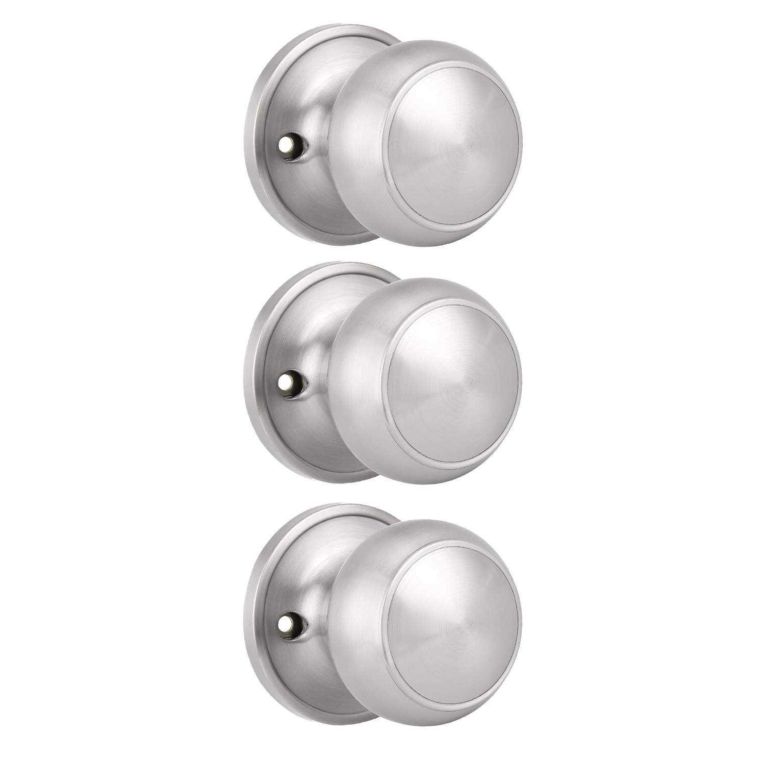 10 Pack Probrico Round Interior Door Knob Door Handle Lock Half Dummy Keyless Do - Cheap Fitting