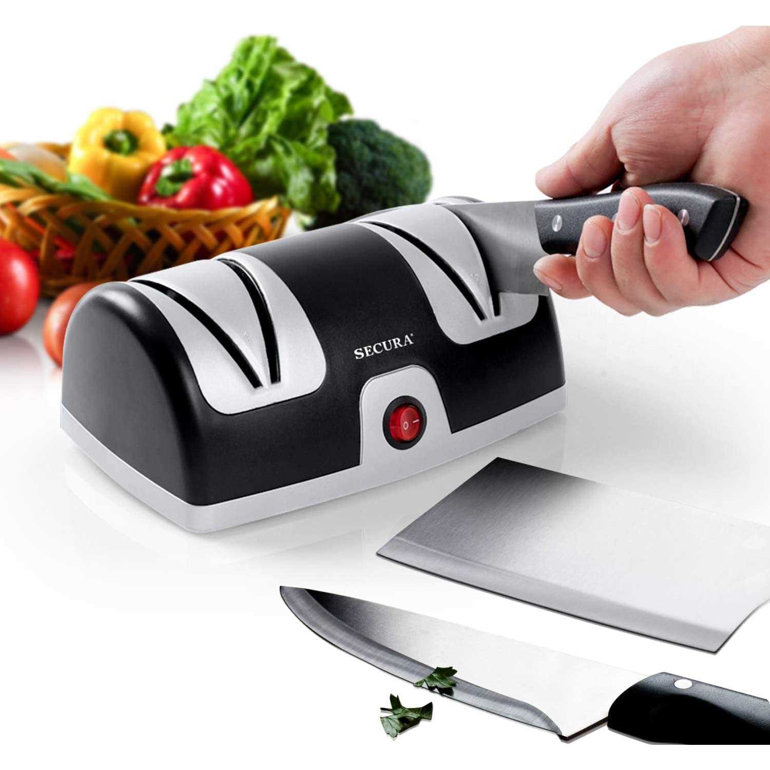 Secura Electric Knife Sharpener 2-Stage Kitchen Knives Sharpening System Quickly Sharpening - Cheap Fitting