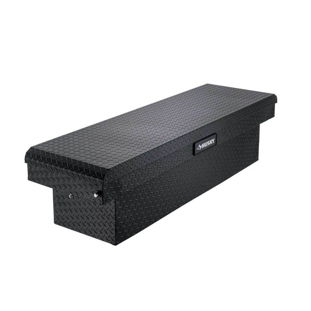 Husky 71.36 in. Matte Black Aluminum Full Size Crossbed Truck Tool Box - Cheap Fitting