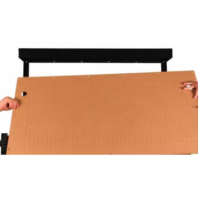 Olympia Tools 4 ft. W x 5 ft. H x 2 ft. D Black Steel Workbench with Built-in Power and Lighting - Cheap Fitting