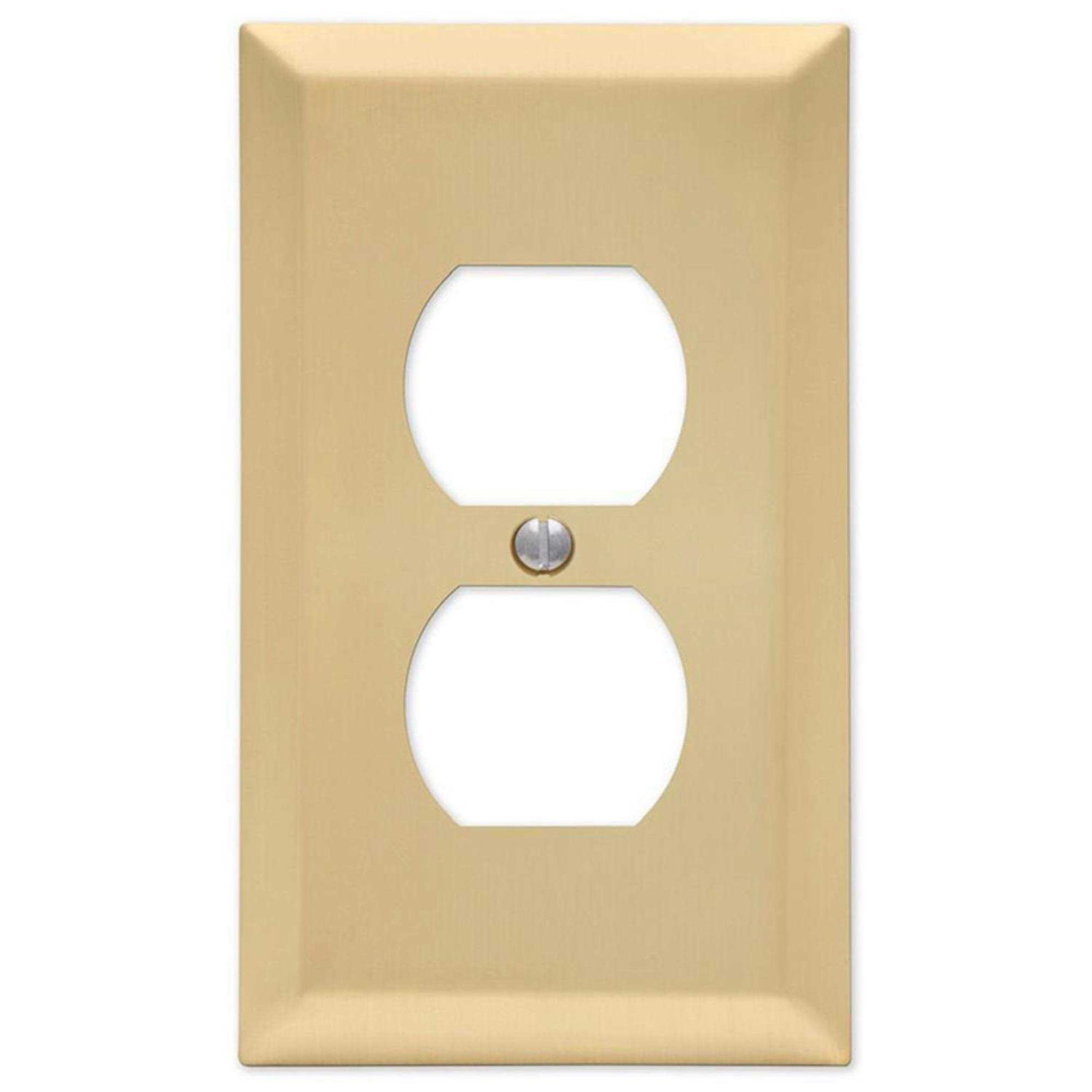 Amerelle Century Satin Brass 1 Duplex Outlet - Cheap Fitting
